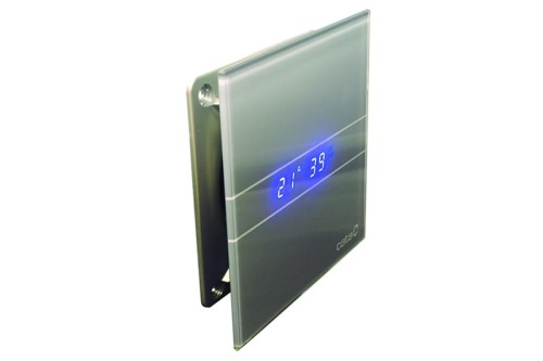 Wentylator łazienkowy Cata E100GSTH Czujnik wilgoci + Timer Szklany