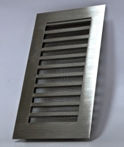 Kratka nierdzewna wentylacyjna pręty szlif + siatka