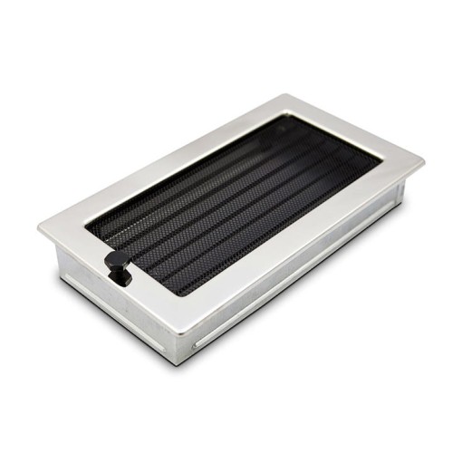 Kratka kominkowa stal polerowana 17x30 Żaluzja