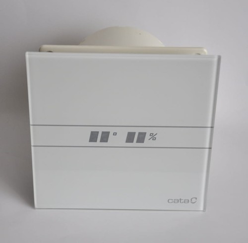 Wentylator łazienkowy Cata E100GTH Czujnik wilgoci + Timer Szklany