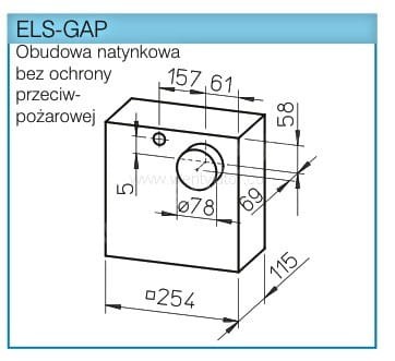 Wentylator Helios ELS-V60/35 Ultrasilence z obudową GAP natynkową