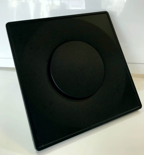 Zawór powietrzny czarny ASKV 100 » anemostat czarny kwadrat 100