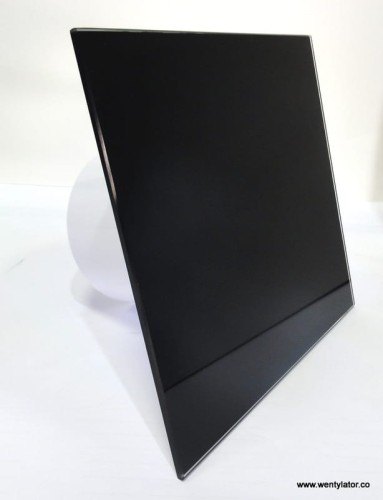 Wentylator łazienkowy dRim 125 Standard Szklany czarny połysk