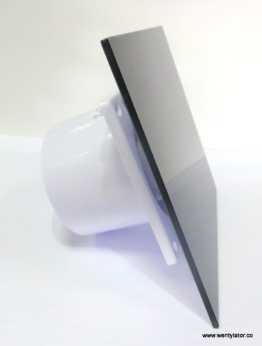 Wentylator łazienkowy dRim 125 Standard Szklany czarny połysk