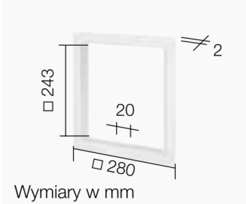 ELS-VA adapter do montażu wentylatorów Helios ELS w KG