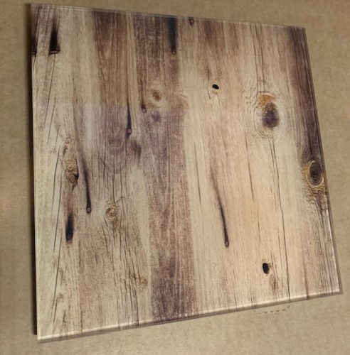 Kratka wentylacyjna szklana wzór drewno