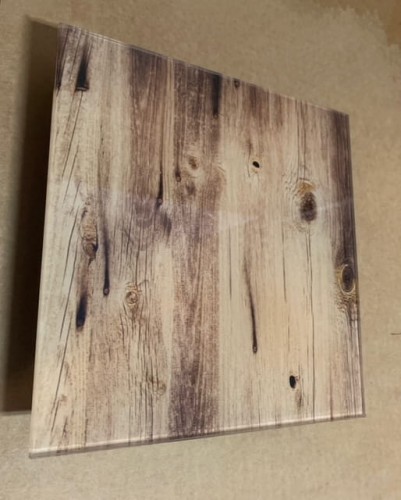 Kratka wentylacyjna szklana wzór drewno