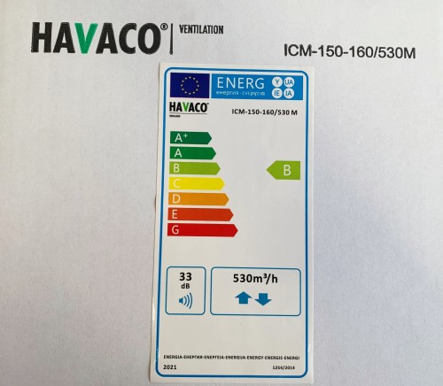 Wentylator kanałowy ICM 150-160/530M