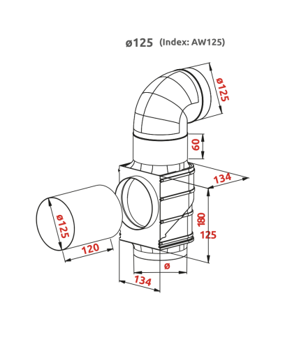 Zestaw do okapu AWENTIS 125 Economy