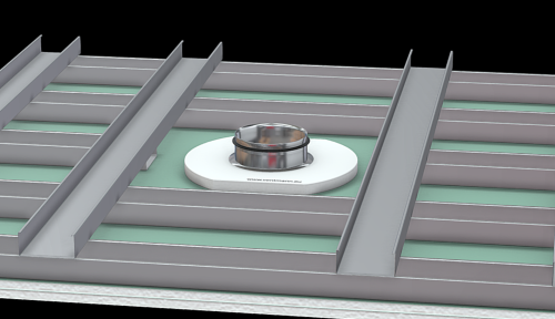Anemostat gipsowy 125mm Circle Ventmann