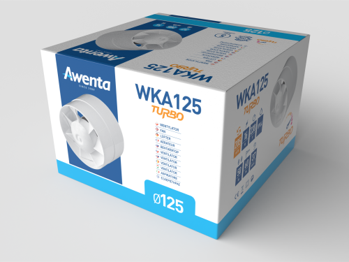 Wentylator kanałowy WKA 125T timer