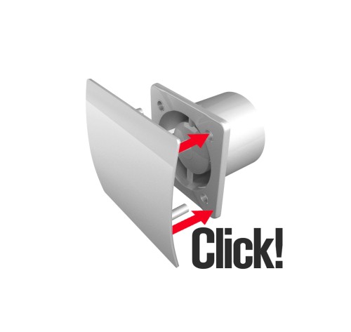 Wentylator łazienkowy Escudo 100 Timer Srebrny Silent