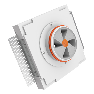 Bezramkowy anemostat gipsowy Ergovent KVADRO 100