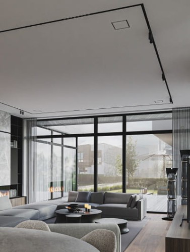 Bezramkowy anemostat gipsowy Ergovent KVADRO 100