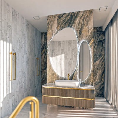 Bezramkowy anemostat gipsowy Ergovent KVADRO 100