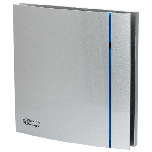 Wentylator łazienkowy Silent Silver Design 100CHZ Czujnik wilgoci i Timer