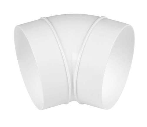 Kolano wentylacyjne okrągłe PVC 125 45° Awenta