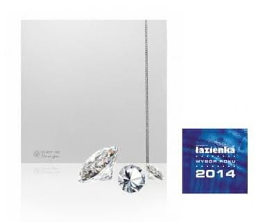 Wentylator łazienkowy Silent 100CZ Swarovski White