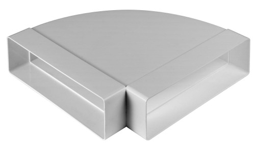 Kolano poziome do kanału wentylacyjnego 204x60mm 90° Awenta