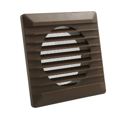 Kratka wentylacyjna Marley fi100 brąz 14x14 59662