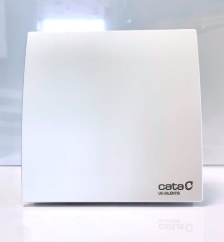 Biały wentylator łazienkowy Cata Silentis 100 Standard