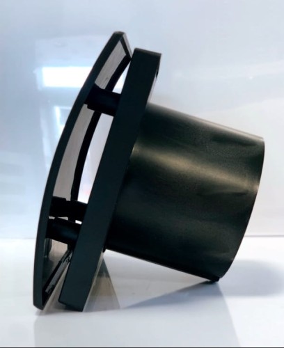 Czarny wentylator łazienkowy Cata Silentis 100 Standard