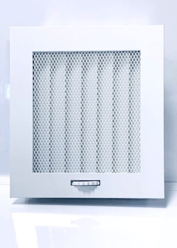 Kratka wentylacyjna biała 14 x 16,5cm żaluzja kz2