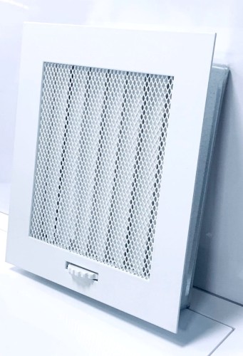 Kratka wentylacyjna biała 14 x 16,5cm żaluzja kz2