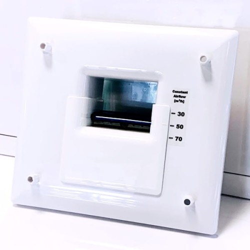 Kratka wentylacyjna ciśnieniowa stałoprzepływowa Silentium CAV Biała fi125