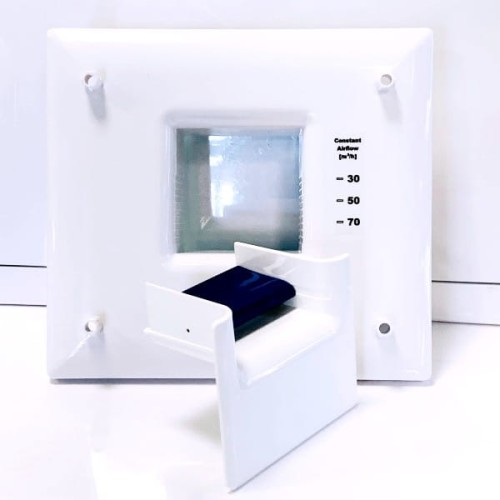 Kratka wentylacyjna ciśnieniowa stałoprzepływowa Silentium CAV Biała fi125
