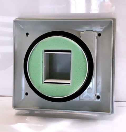 Kratka wentylacyjna szara higro Silentium 50h fi125