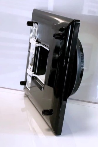 Czarna kratka wentylacyjna higro Silentium 50h Black fi125