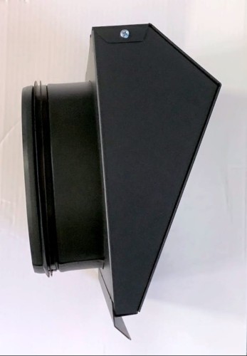 Wyrzutnia wentylacyjna ścienna grafitowa fi 250 do rekuperacji