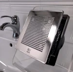 Srebrny wentylator łazienkowy Punto Evo White Gold 100 standard Vortice
