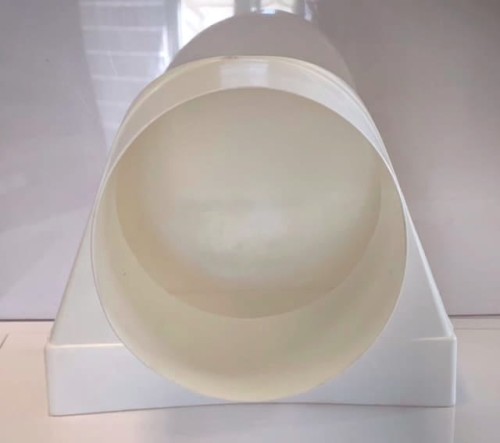 Kolano wentylacyjne łącznikowe 220x90/fi150