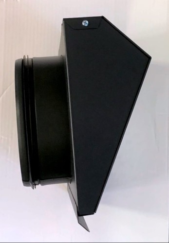 Wyrzutnia wentylacyjna ścienna grafitowa fi 160mm do rekuperacji