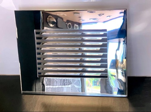 Kratka wentylacyjna  nierdzewna 20x14,5cm pręty poler