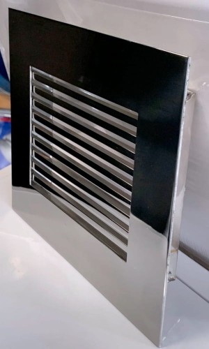 Kratka wentylacyjna  nierdzewna 20x14,5cm pręty poler