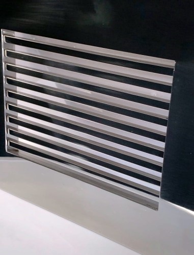 Kratka wentylacyjna  nierdzewna 20x14,5cm pręty poler