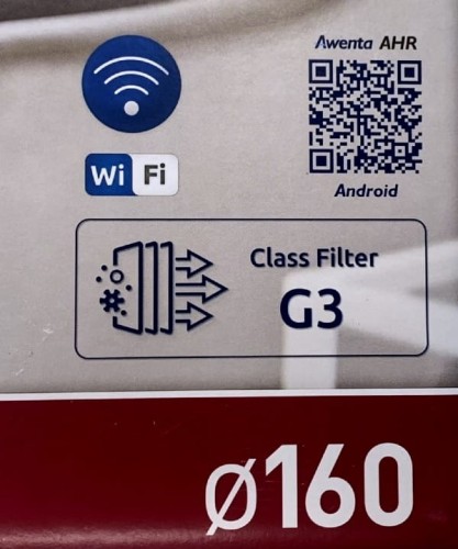 Rekuperator ścienny Awenta AHRP160 PLUS Wi-Fi