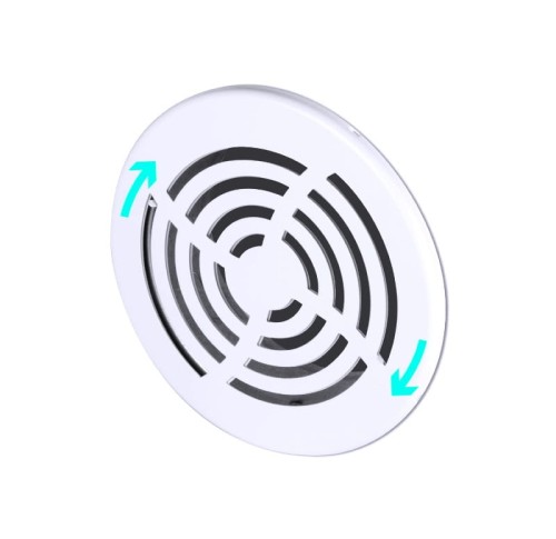 Kratka wentylacyjna 125mm biała żaluzja Velite