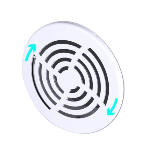 Kratka wentylacyjna 100mm biała żaluzja Velite