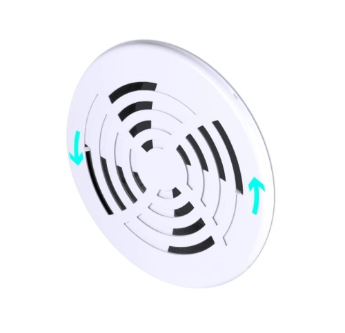 Kratka wentylacyjna 100mm biała żaluzja Velite