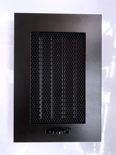 Kratka wentylacyjna czarna żaluzja 10,5 x 16,5cm