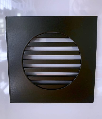 Kratka nierdzewna wentylacyjna czarna  fi100 KRO pręty