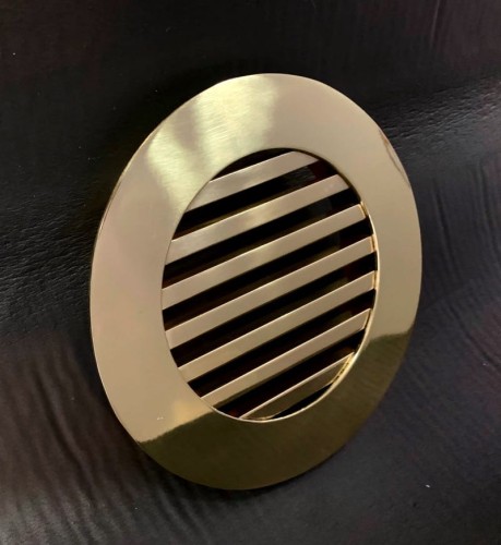 Kratka wentylacyjna mosiężna pręty poler 