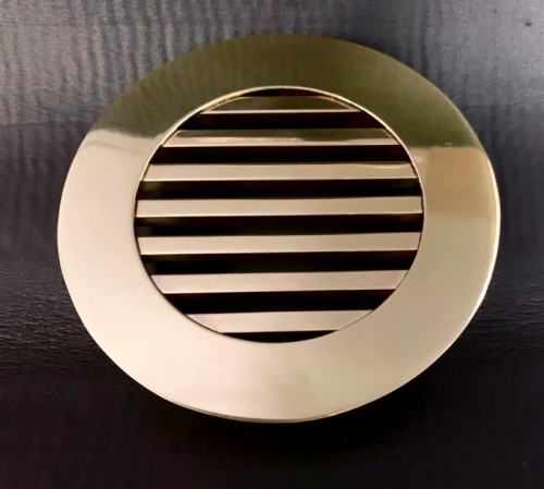 Kratka wentylacyjna mosiężna pręty poler 