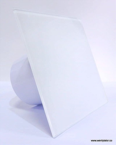 Wentylator łazienkowy dRim 100 Czujnik Ruchu szklany front biel mat