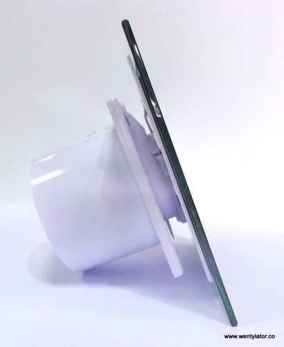 Wentylator łazienkowy dRim 125 Standard Szklany czarny mat