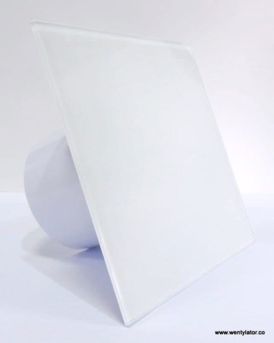 Wentylator łazienkowy dRim 100 Higro Szklany biały mat